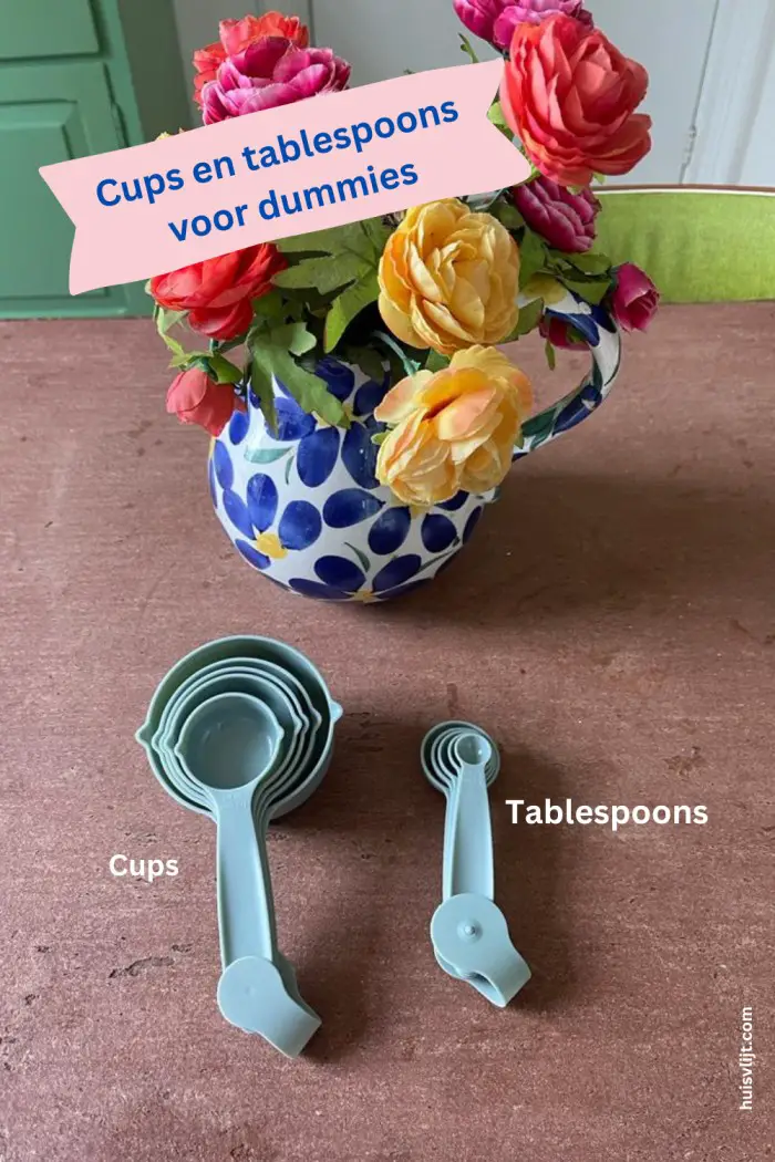 Cups en tablespoons: maatlepels Wibra 1,29!