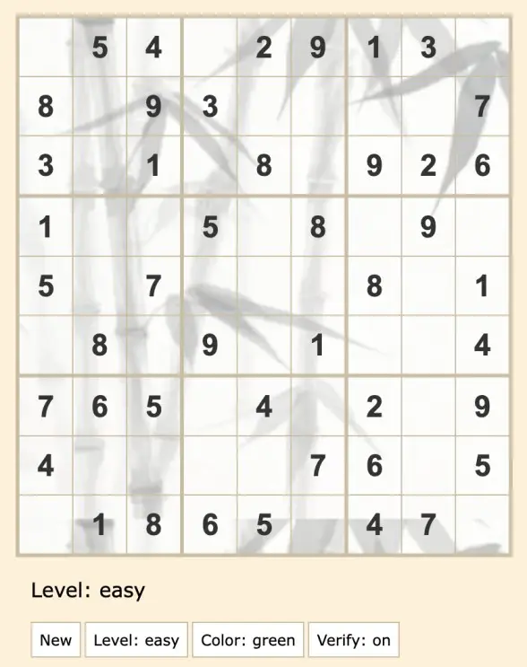 solo spelletjes sudoku
