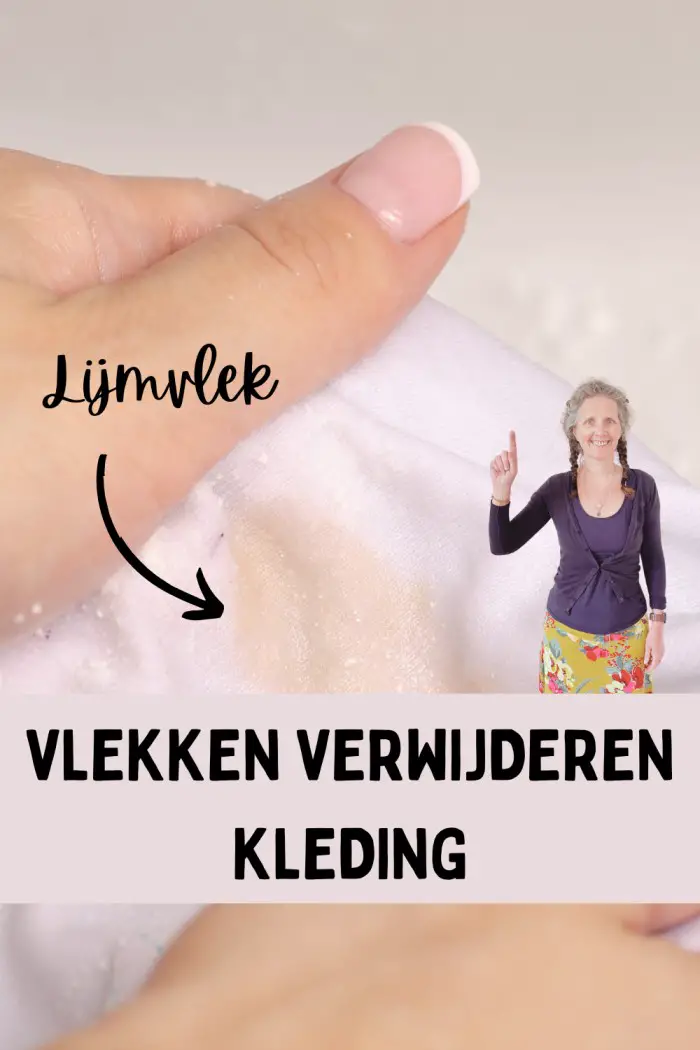lijm uit kleding verwijderen