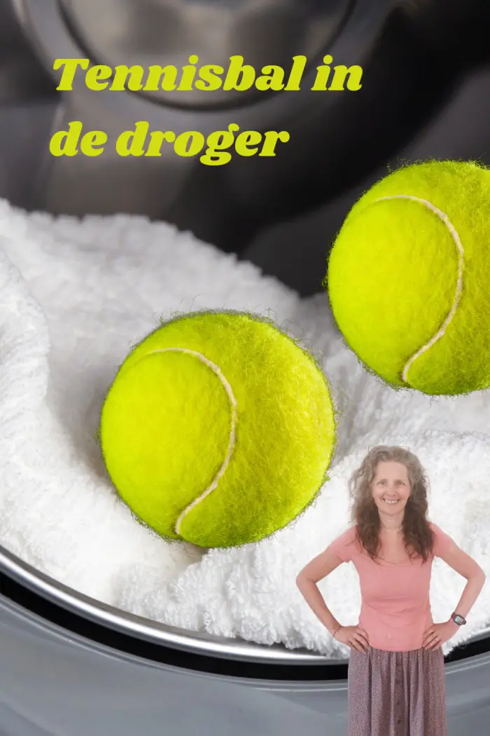 tennisbal in de droger