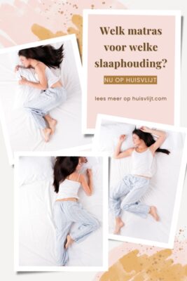 slaaphouding en matras