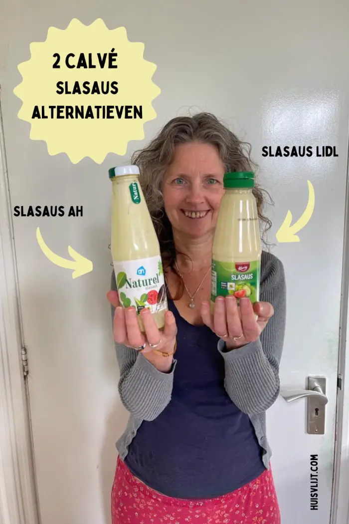 2 Calvé slasaus alternatieven: Lidl slasaus en AH slasaus