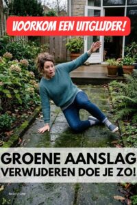 groene aanslag verwijderen tegels