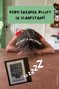 kobo ereader blijft in slaapstand