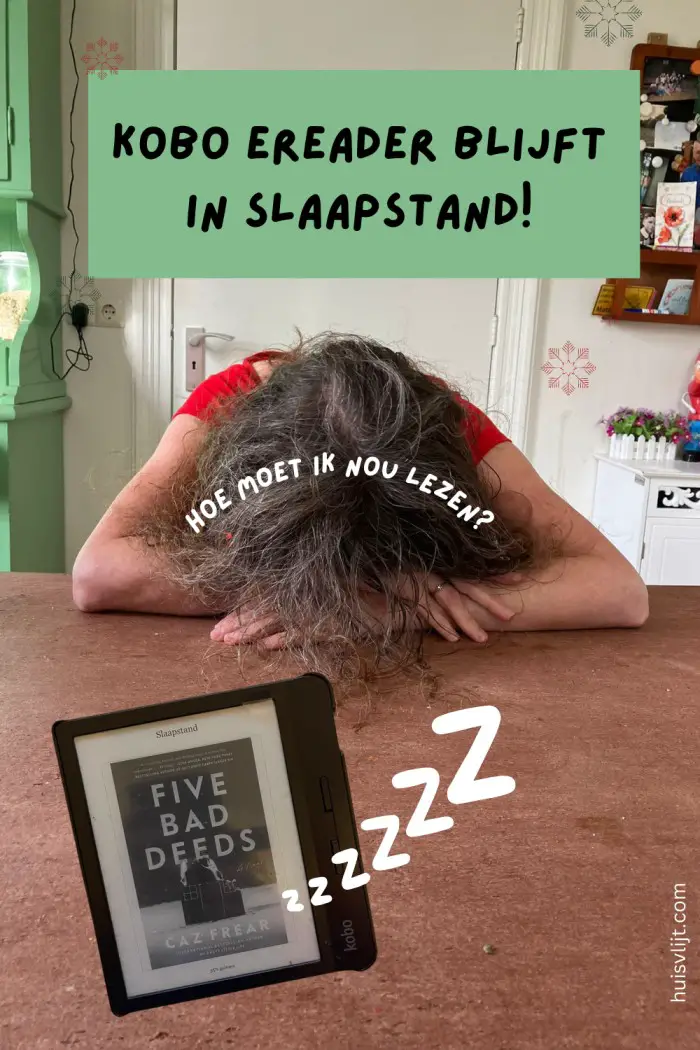kobo ereader blijft in slaapstand