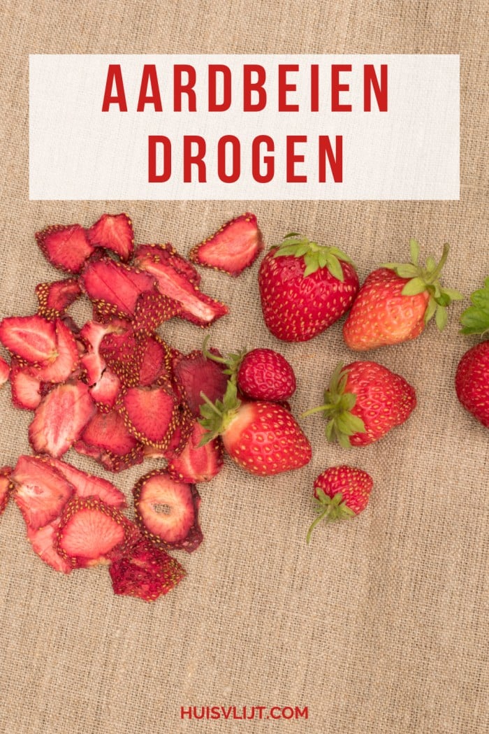 aardbeien dehydrateren