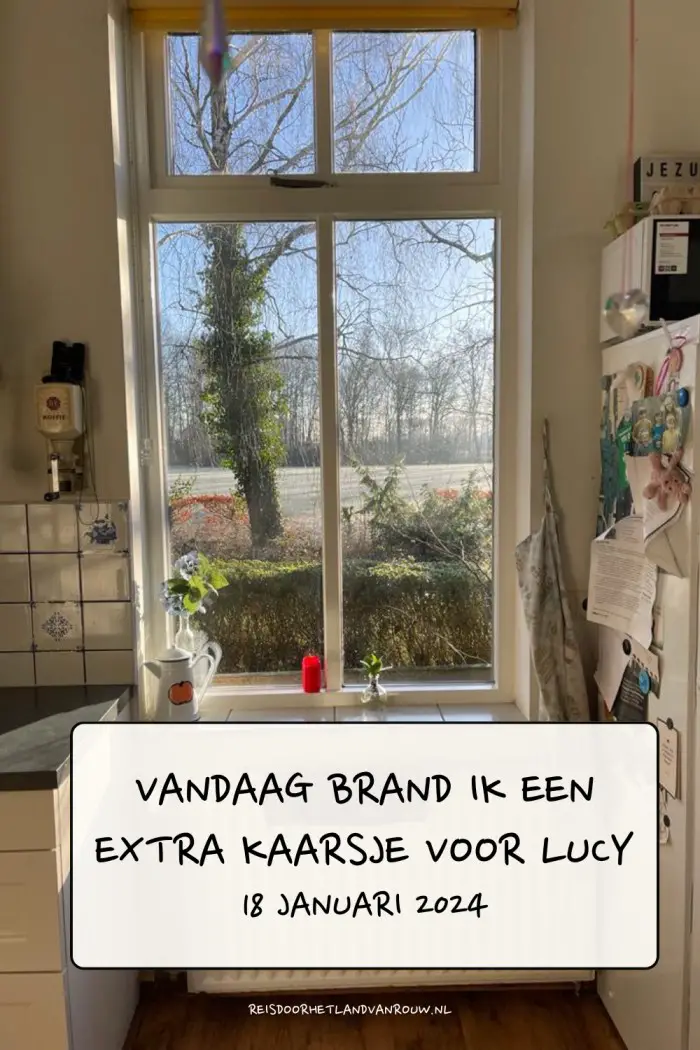 Vandaag brand ik een extra kaarsje voor Lucy