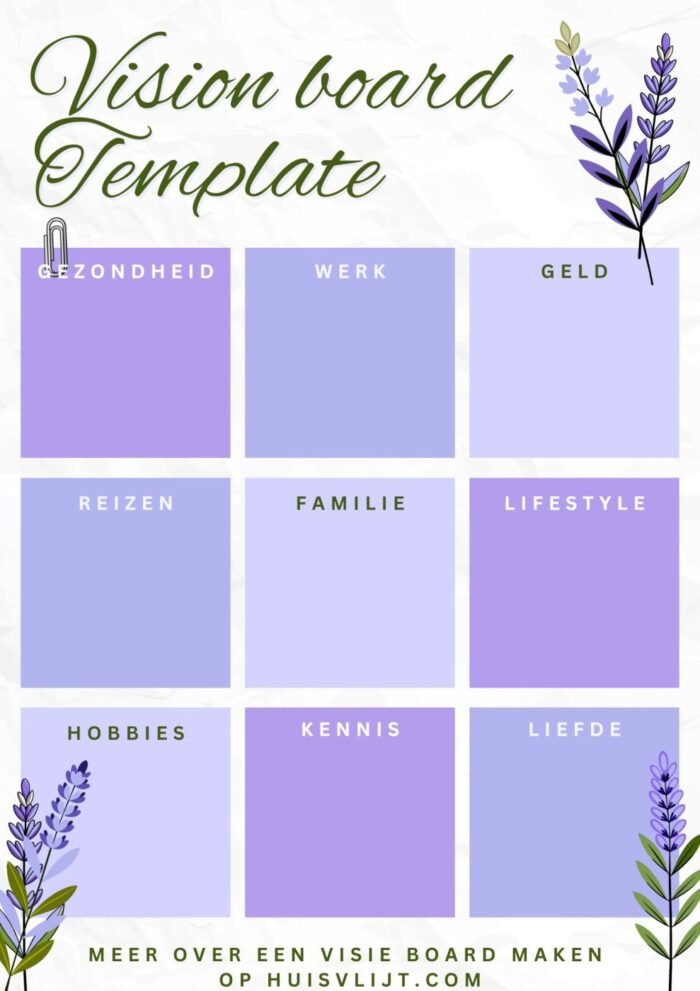 vision board template
