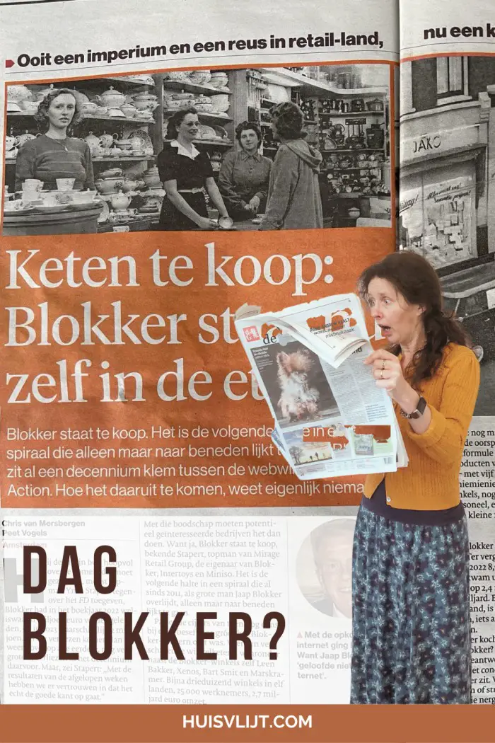 Wanneer kocht je voor het laatst iets bij Blokker?