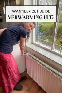 vanaf welke maand verwarming uit
