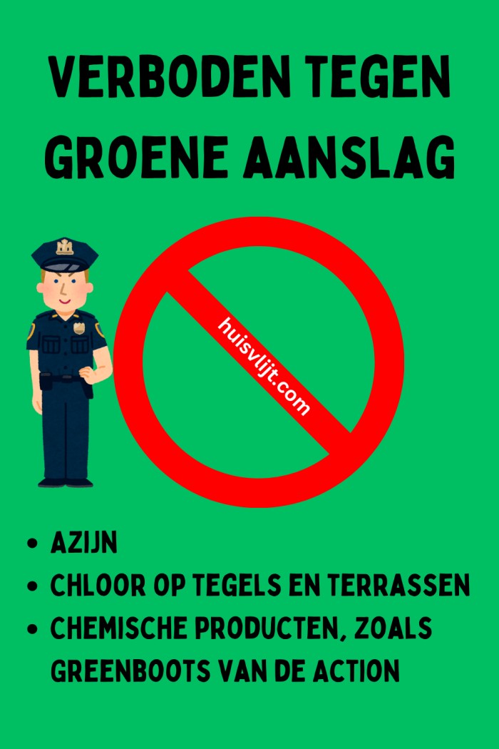 groene aanslag verwijderen