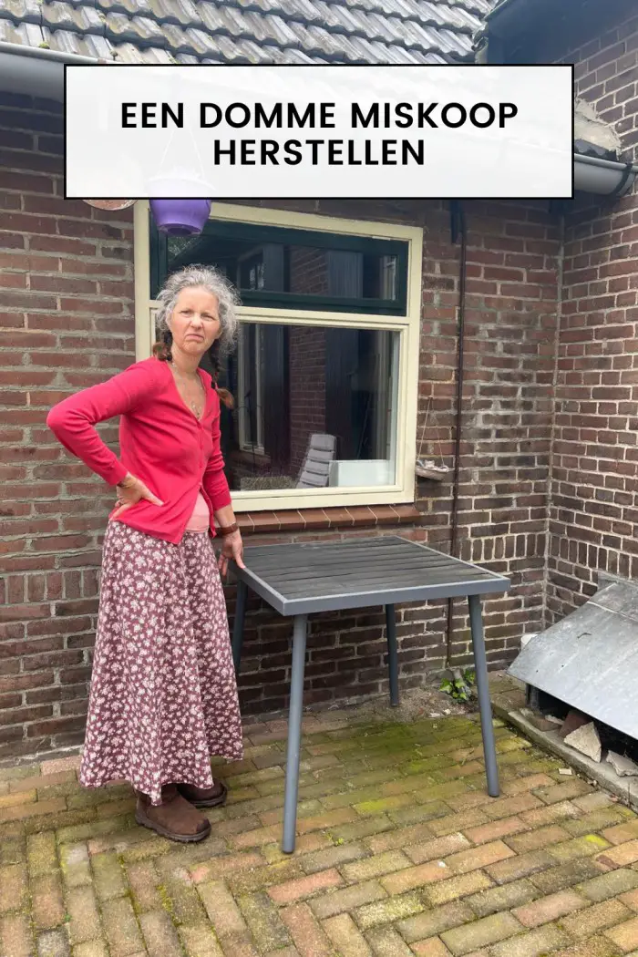 Een domme miskoop herstellen