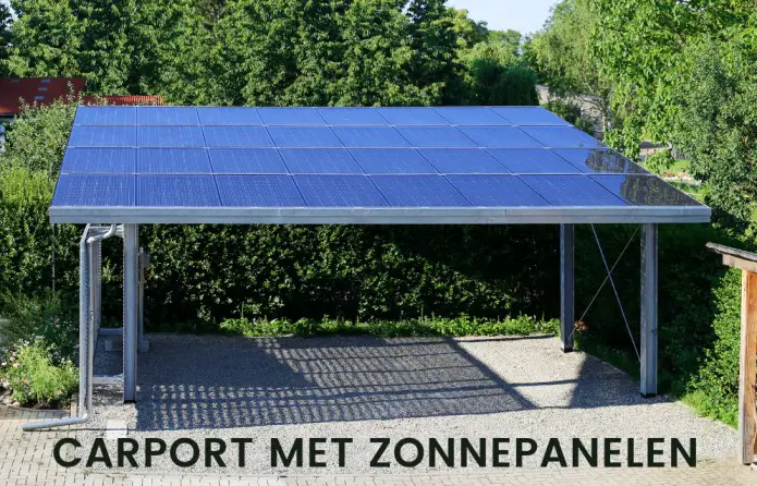 carport met zonnepanelen