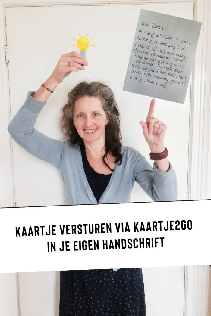 kaartje versturen met je eigen handschrift