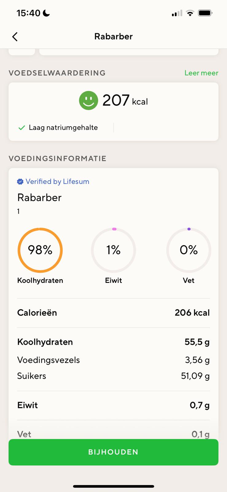rabarber gezond