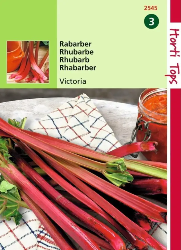 rabarber zaaien