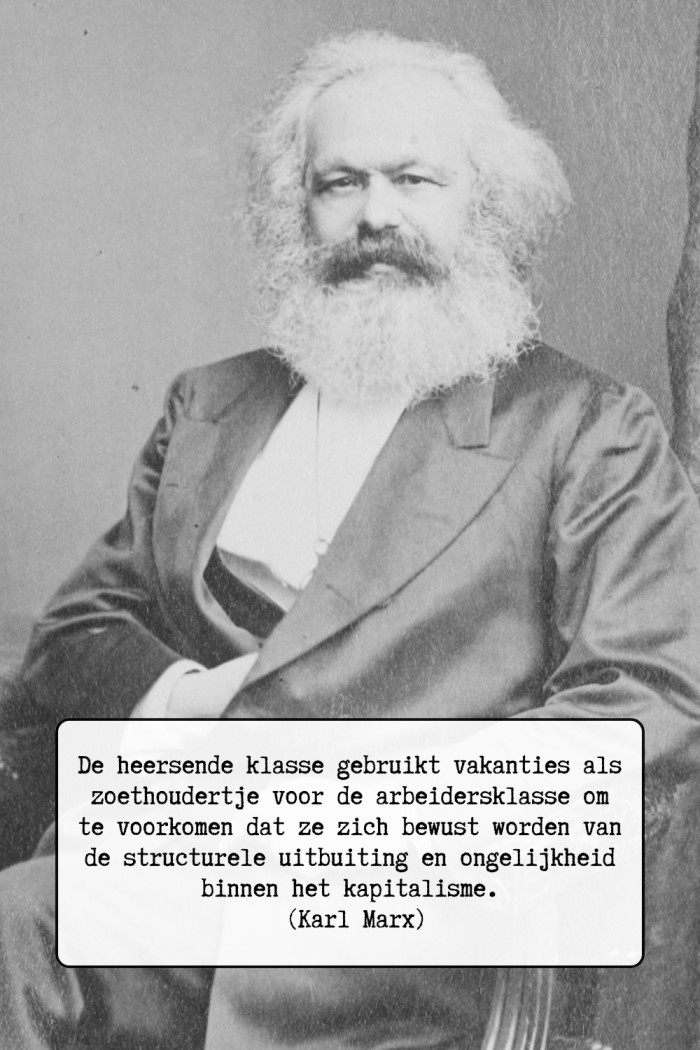 karl marx over vakantie