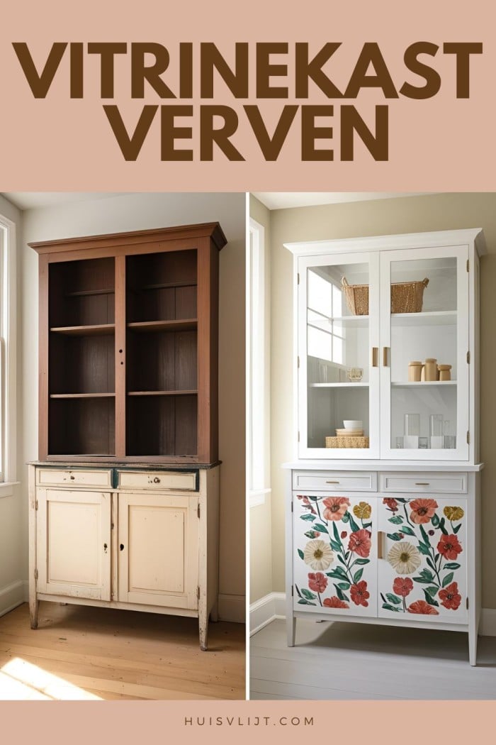 vitrinekast verven