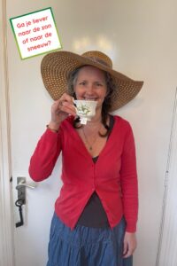 tea topic sneeuw of zon