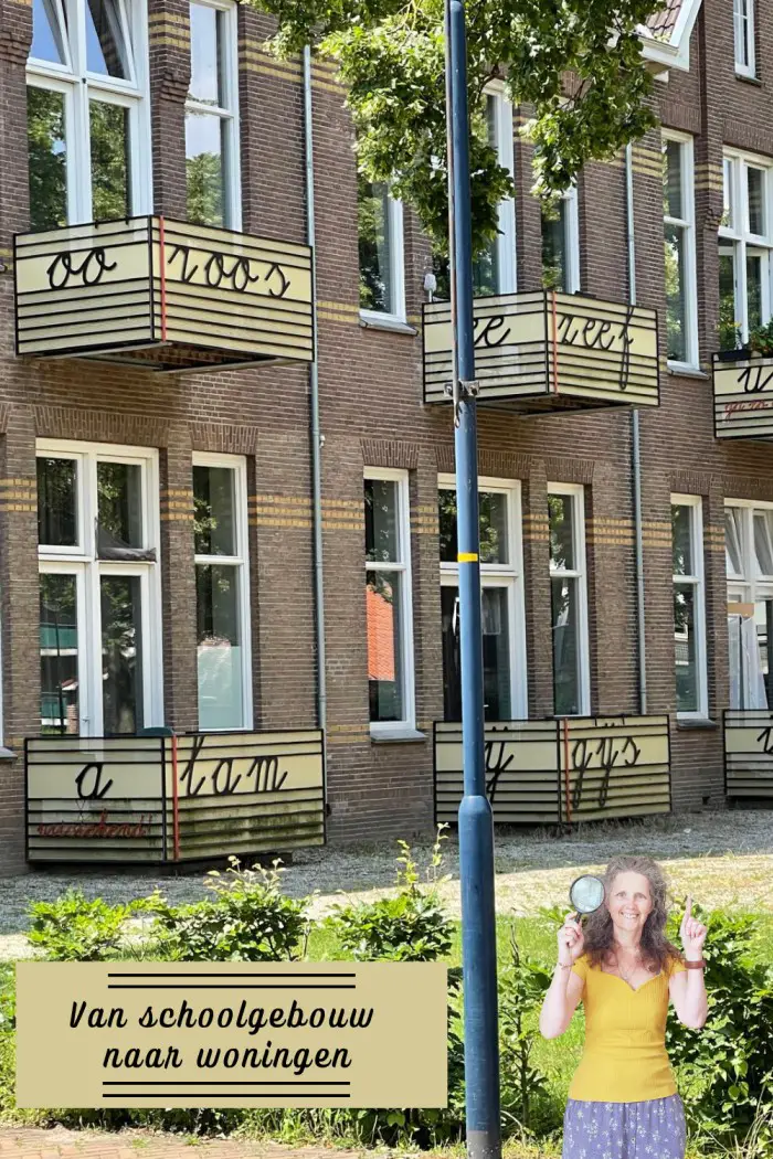 van schoolgebouw naar woningen leesplankje