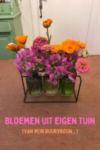 bloemen uit eigen tuin