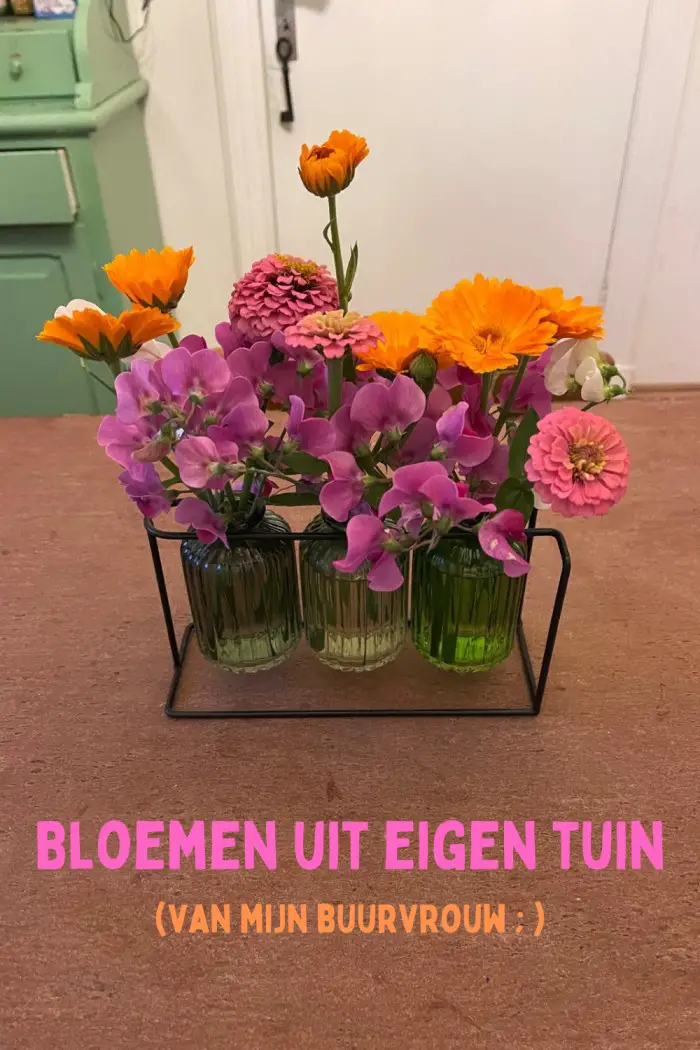 bloemen uit eigen tuin