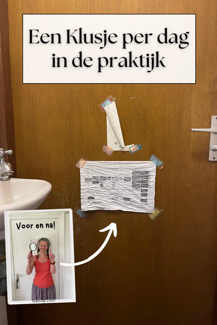 een klusje per dag in de praktijk