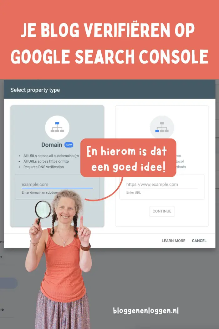 Je blog verifieren op Google Search Console