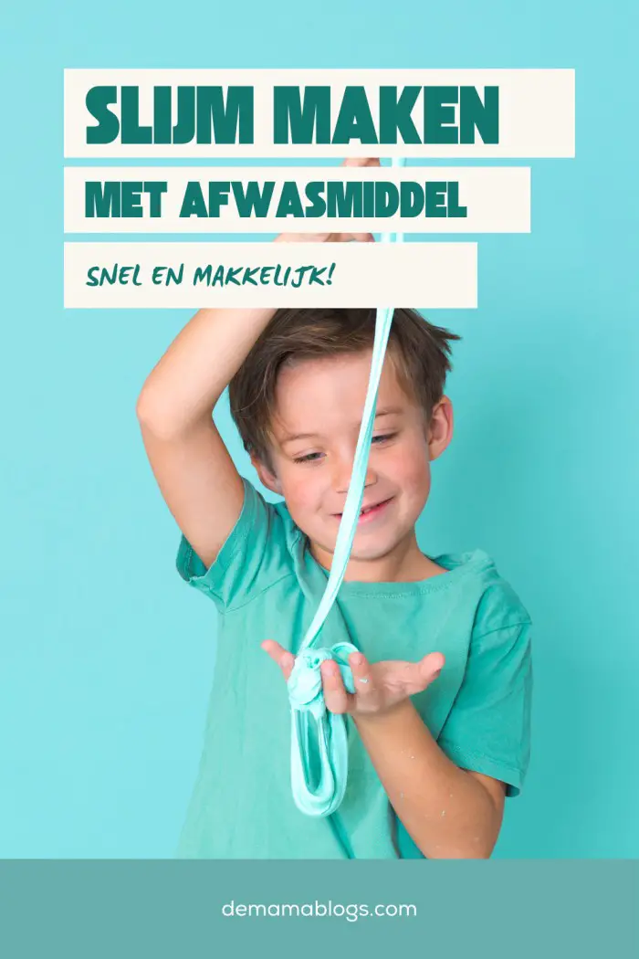 slijm maken met afwasmiddel