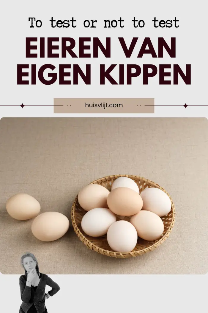 eieren van eigen kippen
