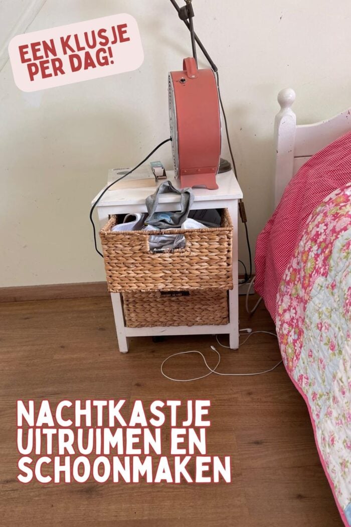 nachtkastje opruimen
