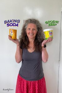 baking soda en groene zeep