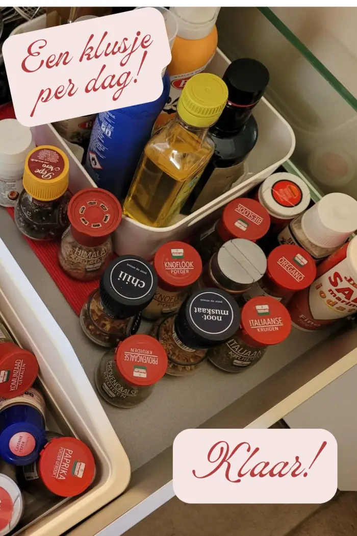kruidenlade organiseren