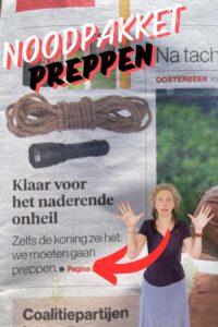 noodpakket samenstellen