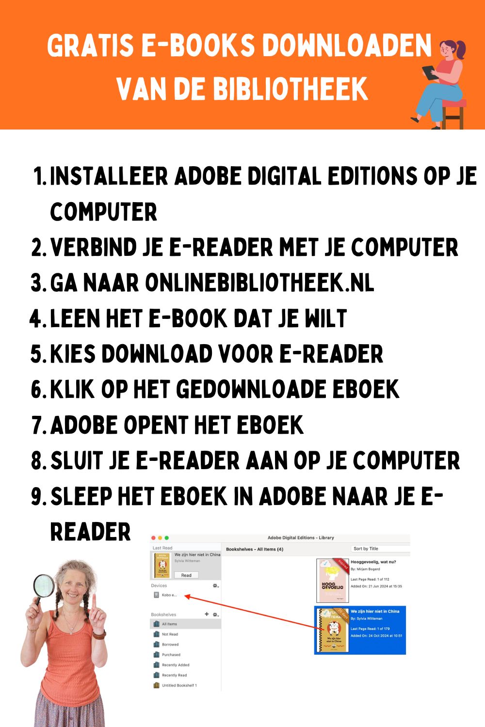 e-book op je e-reader zetten