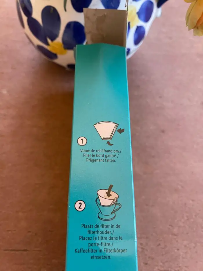 koffiefilter randje
