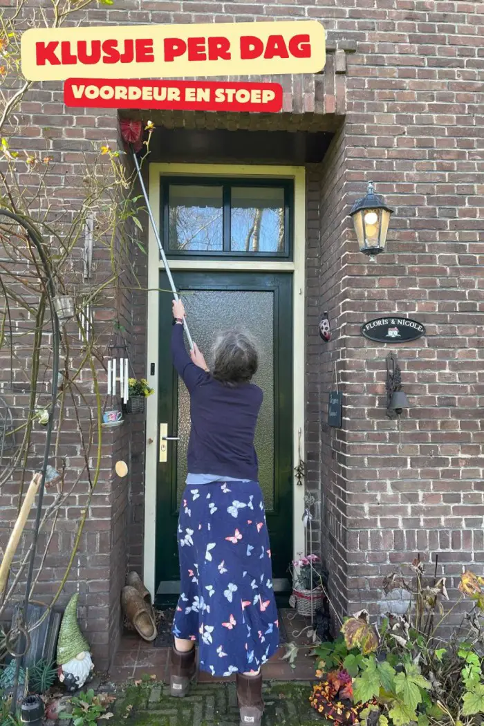 voordeur schoonmaken