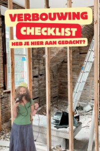 verbouwing checklist