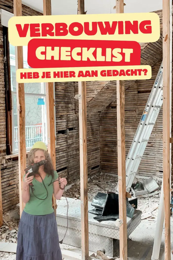 verbouwing checklist