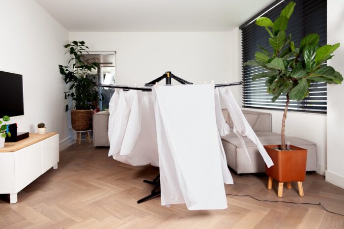 speeddryer draaiend wasrek