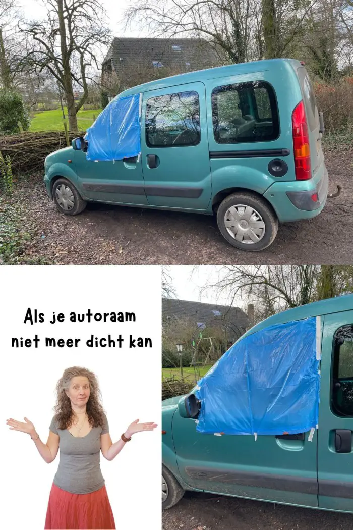 autoraam kan niet meer dicht