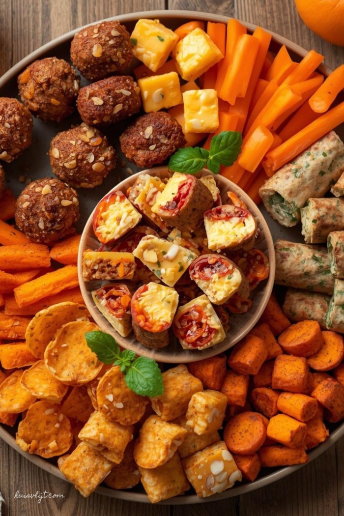 borrelplank kleur thema oranje