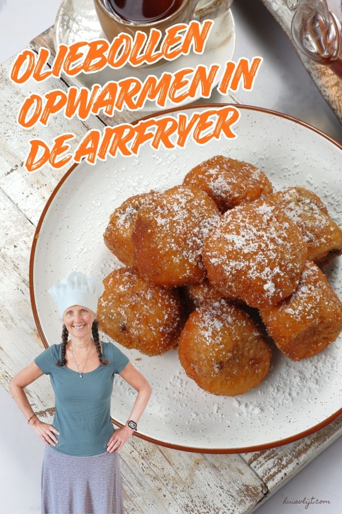oliebollen uit de airfryer opwarmen