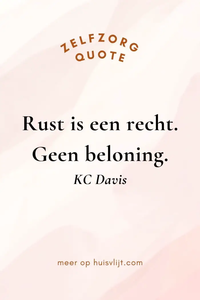 opruimen en rust