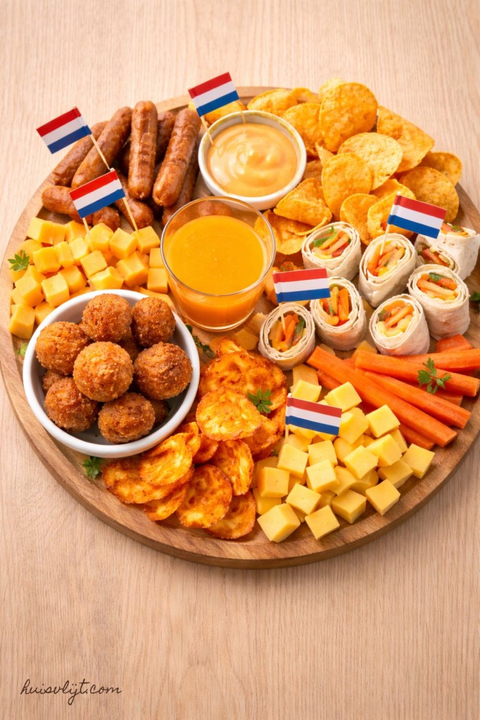 oranje koningsdag hapjes