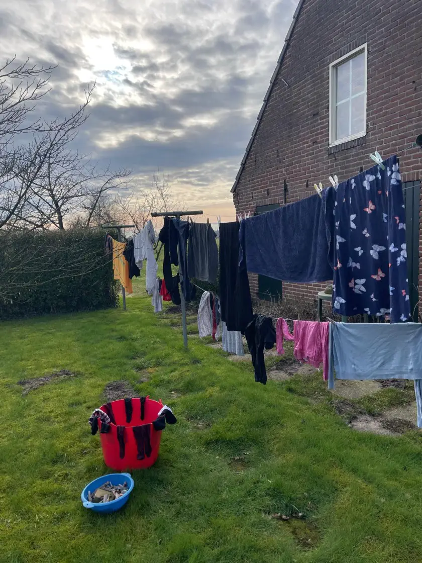 was buiten ophangen
