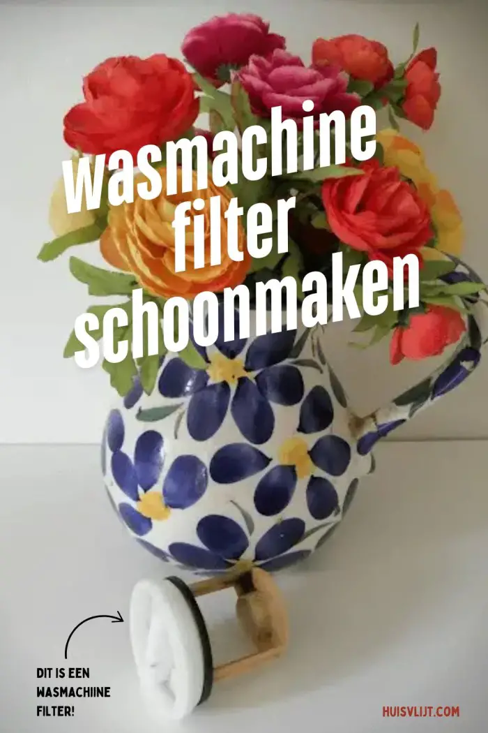wasmachine filter schoonmaken