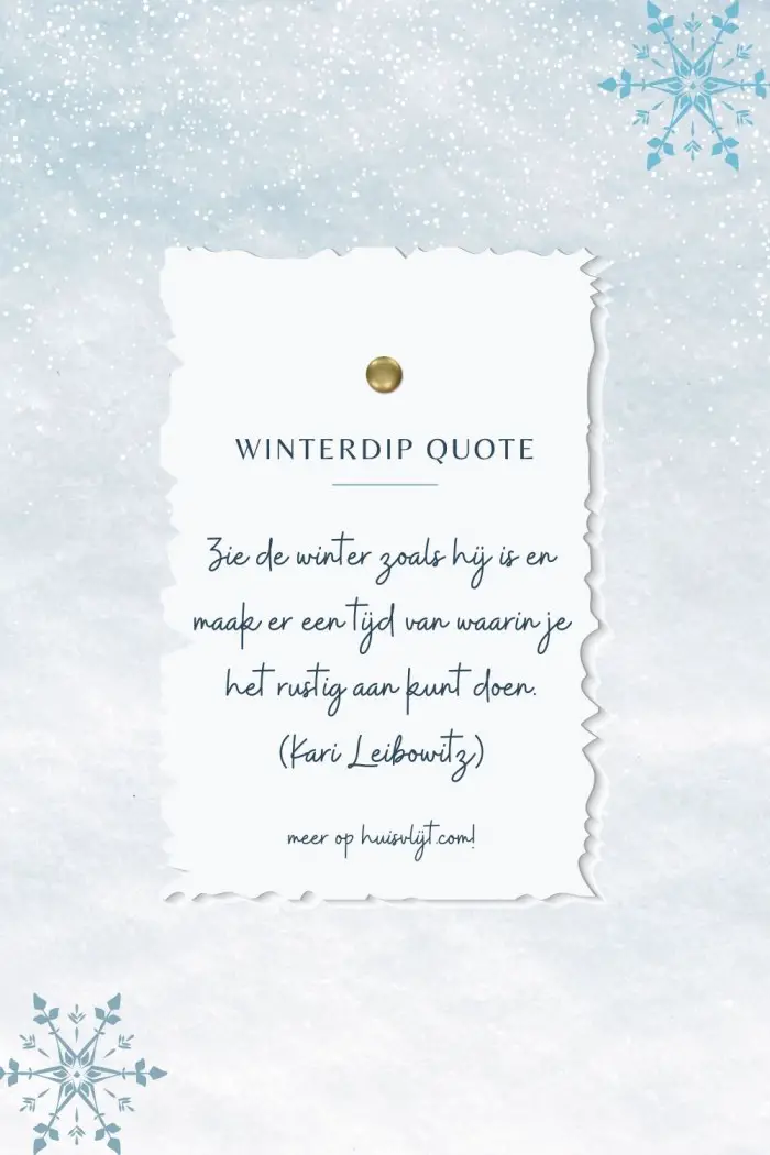 winterdip quote