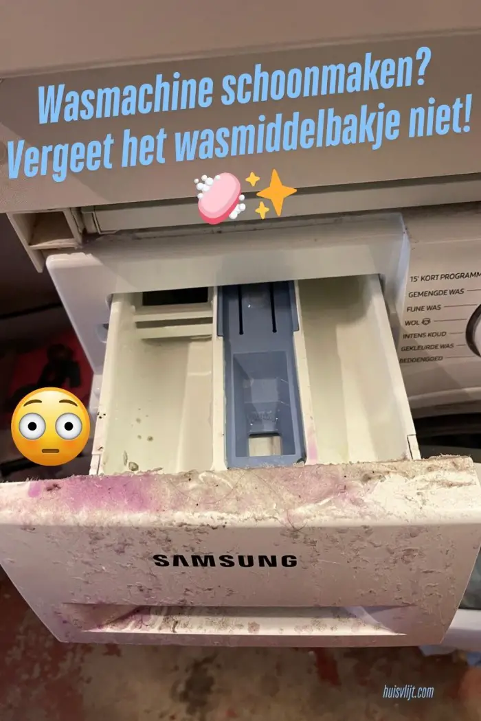 zeepbakje wasmachine reinigen
