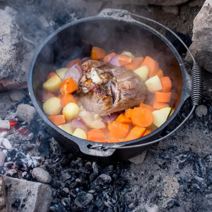 gietijzeren pan stoofpot